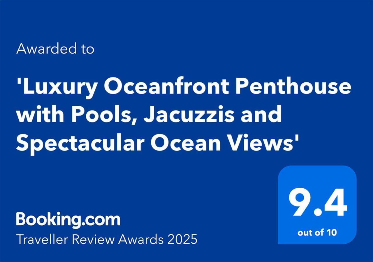 Apartamento 'Luxury Oceanfront Penthouse With Pools, Jacuzzis And Spectacular Ocean Views' Rosarito Exterior foto